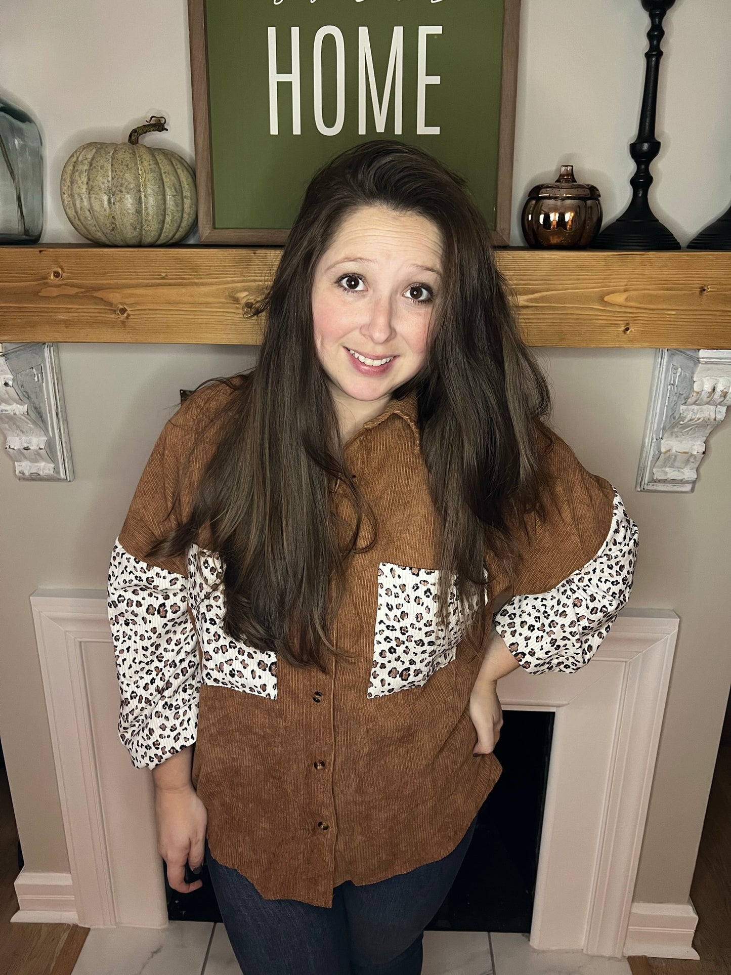 Roarin' Good Time Leopard Shacket