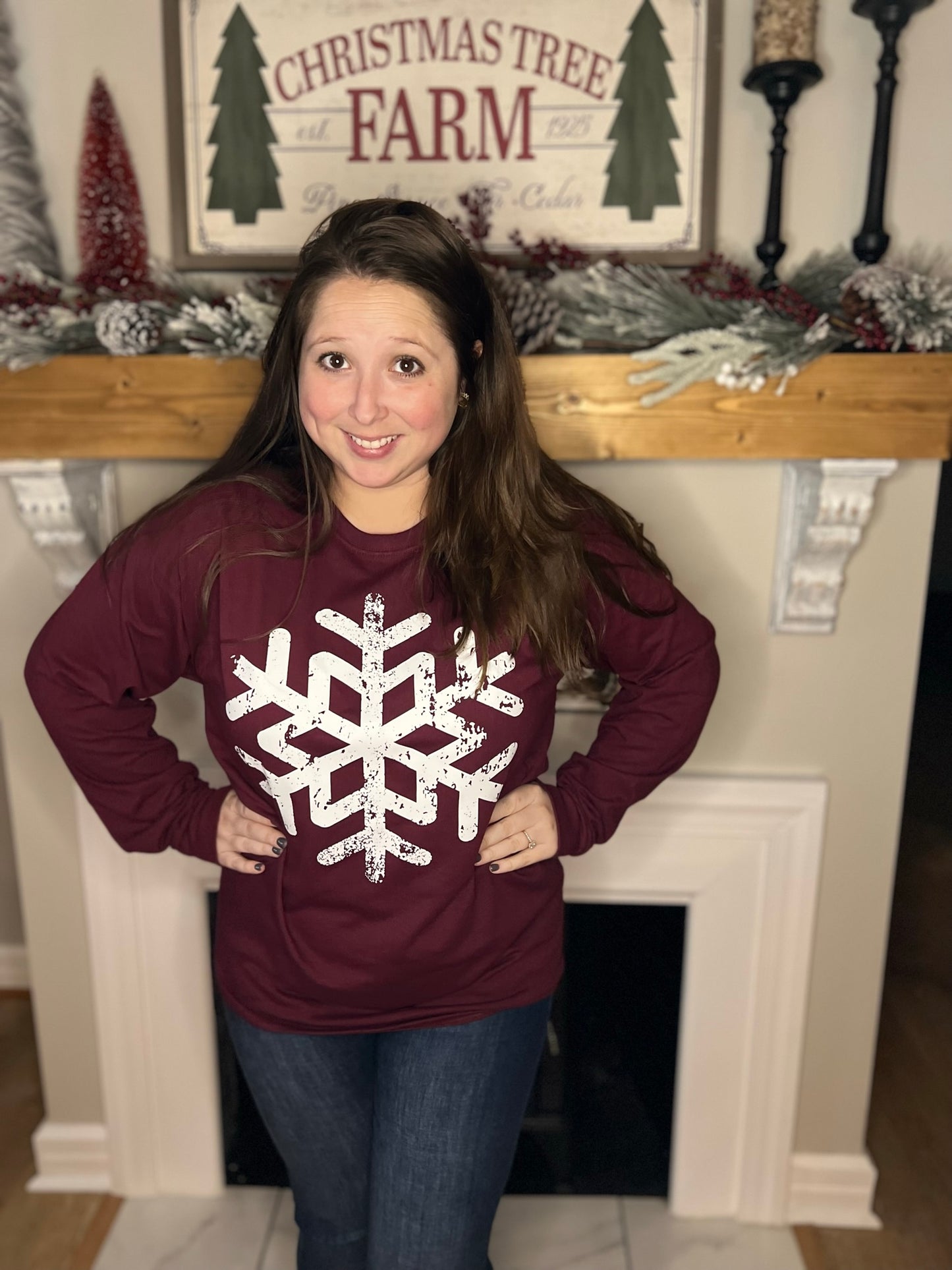 Snowflake Long Sleeve Tee